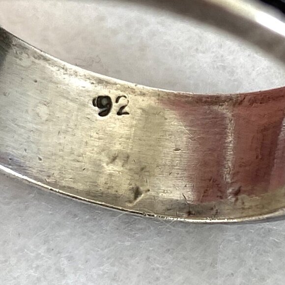 Sterling Silver 925 Chunky Sailors Knot Unisex 8MM Spinner Band Ring Sz 11.5 - Picture 8 of 15